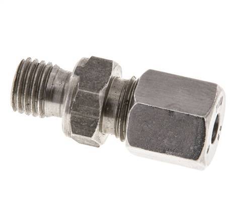 M12x1.5 Male x 6S Stainless steel Straight Cutting Ring 630 Bar DIN 2353