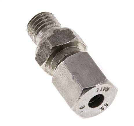 M12x1.5 Male x 6S Stainless steel Straight Cutting Ring 630 Bar DIN 2353