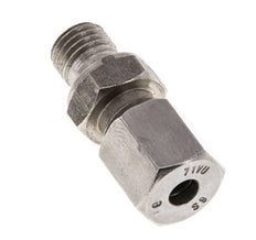 M12x1.5 Male x 6S Stainless steel Straight Cutting Ring 630 Bar DIN 2353