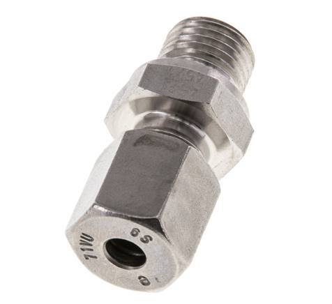 M14x1.5 Male x 6S Stainless steel Straight Cutting Ring 630 Bar DIN 2353