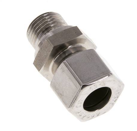 M16x1.5 Male x 12L Stainless steel Straight Cutting Ring 315 Bar DIN 2353
