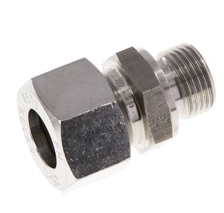 M18x1.5 Male x 15L Stainless steel Straight Cutting Ring 315 Bar DIN 2353