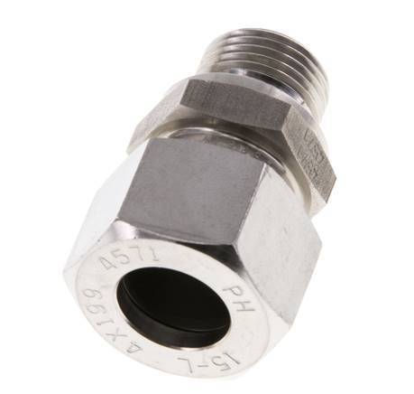 M18x1.5 Male x 15L Stainless steel Straight Cutting Ring 315 Bar DIN 2353