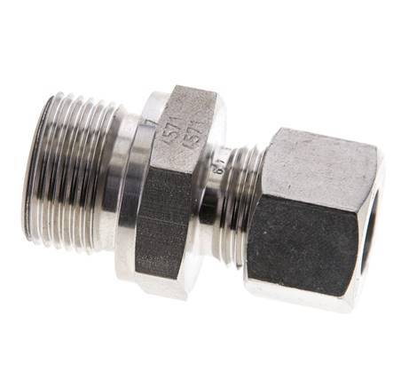 M22x1.5 Male x 12L Stainless steel Straight Cutting Ring 315 Bar DIN 2353