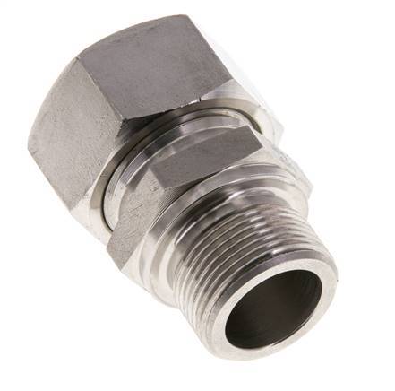 M26x1.5 Male x 22L Stainless steel Straight Cutting Ring 160 Bar DIN 2353