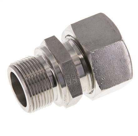 M26x1.5 Male x 22L Stainless steel Straight Cutting Ring 160 Bar DIN 2353