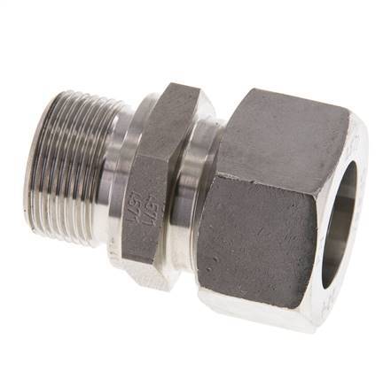 M26x1.5 Male x 22L Stainless steel Straight Cutting Ring 160 Bar DIN 2353