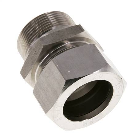 M42x2 Male x 35L Stainless steel Straight Cutting Ring 160 Bar DIN 2353