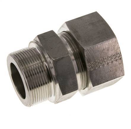 M48x2 Male x 38S Stainless steel Straight Cutting Ring 315 Bar DIN 2353