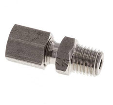 M8x1 Male x 4LL Stainless steel Straight Cutting Ring 100 Bar DIN 2353