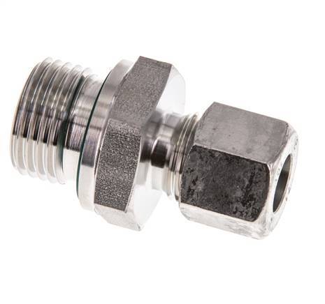 G 1/2'' Male x 10L Stainless steel Straight Cutting Ring with FKM Seal 315 Bar DIN 2353