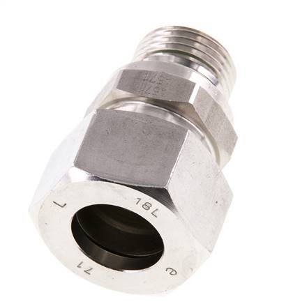 G 1/2'' Male x 18L Stainless steel Straight Cutting Ring with FKM Seal 315 Bar DIN 2353