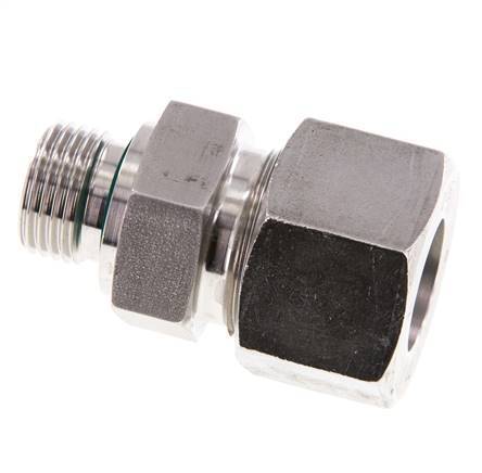 G 1/2'' Male x 20S Stainless steel Straight Cutting Ring with FKM Seal 400 Bar DIN 2353