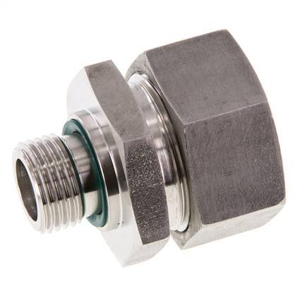 G 1/2'' Male x 28L Stainless steel Straight Cutting Ring with FKM Seal 160 Bar DIN 2353
