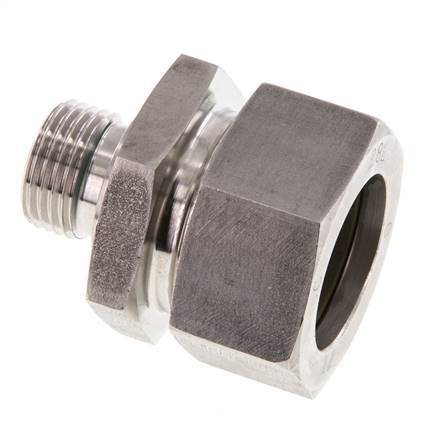 G 1/2'' Male x 28L Stainless steel Straight Cutting Ring with FKM Seal 160 Bar DIN 2353