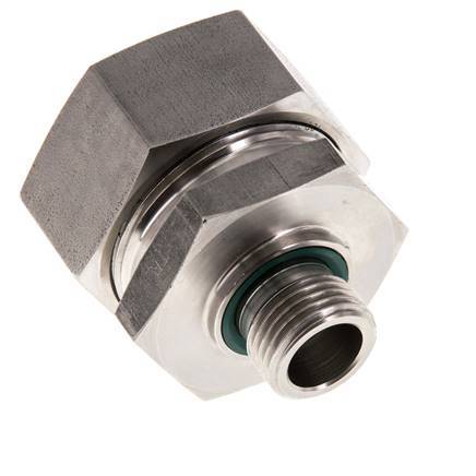 G 1/2'' Male x 35L Stainless steel Straight Cutting Ring with FKM Seal 160 Bar DIN 2353