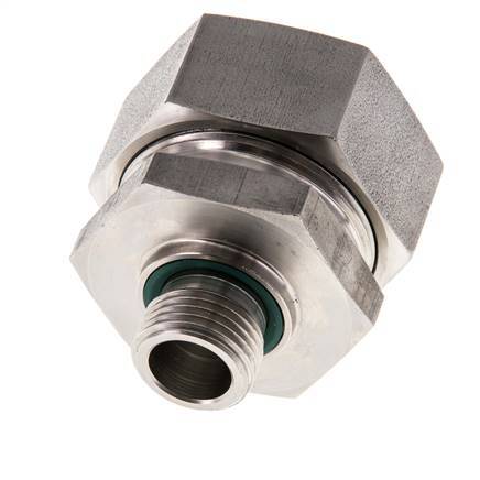 G 1/2'' Male x 35L Stainless steel Straight Cutting Ring with FKM Seal 160 Bar DIN 2353