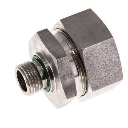 G 1/2'' Male x 35L Stainless steel Straight Cutting Ring with FKM Seal 160 Bar DIN 2353