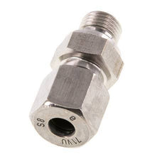 G 1/4'' Male x 8S Stainless steel Straight Cutting Ring with FKM Seal 630 Bar DIN 2353