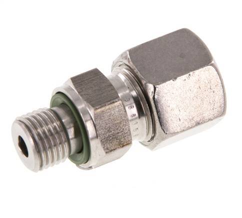 G 1/4'' Male x 10S Stainless steel Straight Cutting Ring with FKM Seal 630 Bar DIN 2353