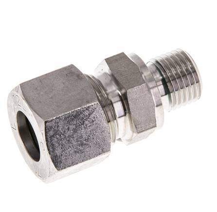 G 1/4'' Male x 12L Stainless steel Straight Cutting Ring with FKM Seal 315 Bar DIN 2353