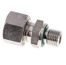 G 1/4'' Male x 12L Stainless steel Straight Cutting Ring with FKM Seal 315 Bar DIN 2353