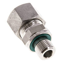 G 1/4'' Male x 12L Stainless steel Straight Cutting Ring with FKM Seal 315 Bar DIN 2353