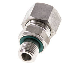 G 1/4'' Male x 12L Stainless steel Straight Cutting Ring with FKM Seal 315 Bar DIN 2353