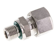 G 1/4'' Male x 12L Stainless steel Straight Cutting Ring with FKM Seal 315 Bar DIN 2353