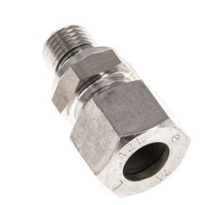 G 1/4'' Male x 12L Stainless steel Straight Cutting Ring with FKM Seal 315 Bar DIN 2353