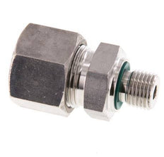 G 1/4'' Male x 14S Stainless steel Straight Cutting Ring with FKM Seal 630 Bar DIN 2353