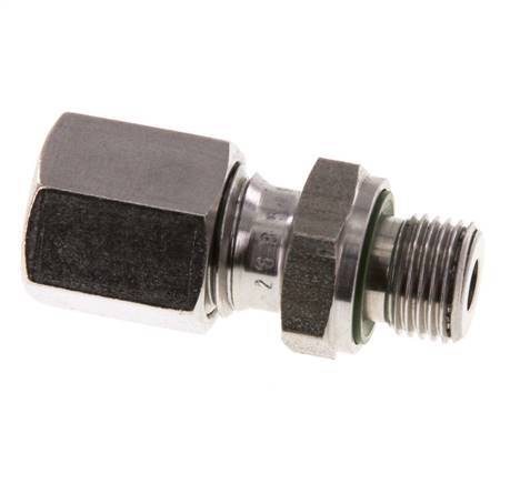 G 1/8'' Male x 6L Stainless steel Straight Cutting Ring with FKM Seal 315 Bar DIN 2353