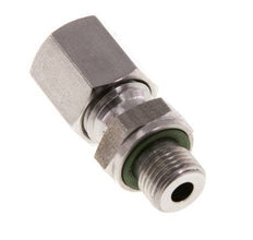 G 1/8'' Male x 6L Stainless steel Straight Cutting Ring with FKM Seal 315 Bar DIN 2353