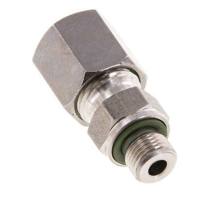 G 1/8'' Male x 6S Stainless steel Straight Cutting Ring with FKM Seal 630 Bar DIN 2353