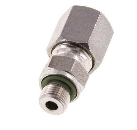 G 1/8'' Male x 6S Stainless steel Straight Cutting Ring with FKM Seal 630 Bar DIN 2353