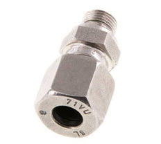 G 1/8'' Male x 8L Stainless steel Straight Cutting Ring with FKM Seal 315 Bar DIN 2353