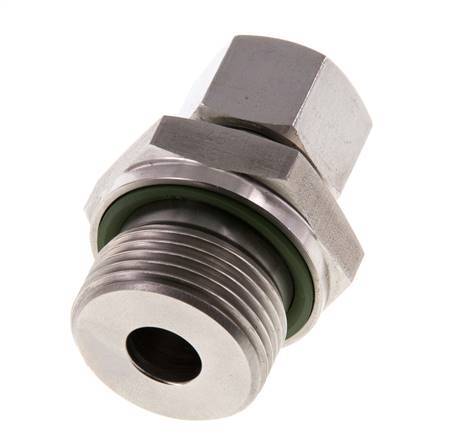 G 3/4'' Male x 12L Stainless steel Straight Cutting Ring with FKM Seal 315 Bar DIN 2353