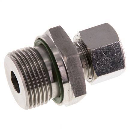 G 3/4'' Male x 12L Stainless steel Straight Cutting Ring with FKM Seal 315 Bar DIN 2353