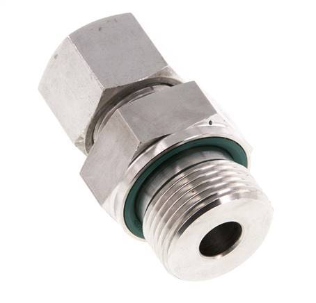 G 3/4'' Male x 14S Stainless steel Straight Cutting Ring with FKM Seal 630 Bar DIN 2353