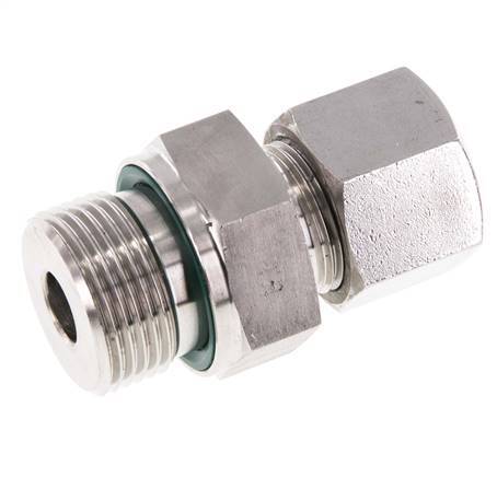 G 3/4'' Male x 14S Stainless steel Straight Cutting Ring with FKM Seal 630 Bar DIN 2353