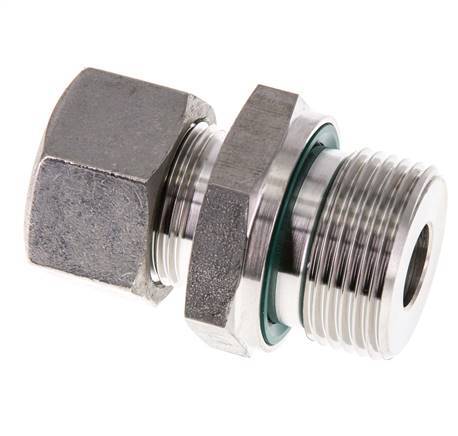 G 3/4'' Male x 15L Stainless steel Straight Cutting Ring with FKM Seal 315 Bar DIN 2353