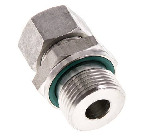 G 3/4'' Male x 15L Stainless steel Straight Cutting Ring with FKM Seal 315 Bar DIN 2353