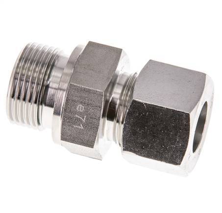 G 3/4'' Male x 16S Stainless steel Straight Cutting Ring with FKM Seal 400 Bar DIN 2353