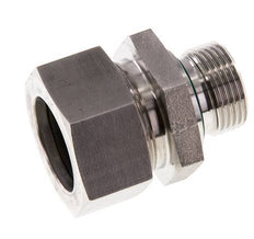 G 3/4'' Male x 28L Stainless steel Straight Cutting Ring with FKM Seal 160 Bar DIN 2353