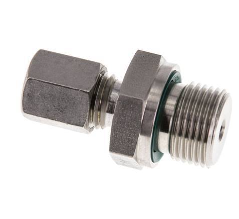 G 3/8'' Male x 6L Stainless steel Straight Cutting Ring with FKM Seal 315 Bar DIN 2353