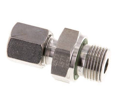 G 3/8'' Male x 6S Stainless steel Straight Cutting Ring with FKM Seal 630 Bar DIN 2353