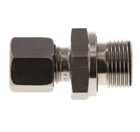 G 3/8'' Male x 8L Stainless steel Straight Cutting Ring with FKM Seal 315 Bar DIN 2353
