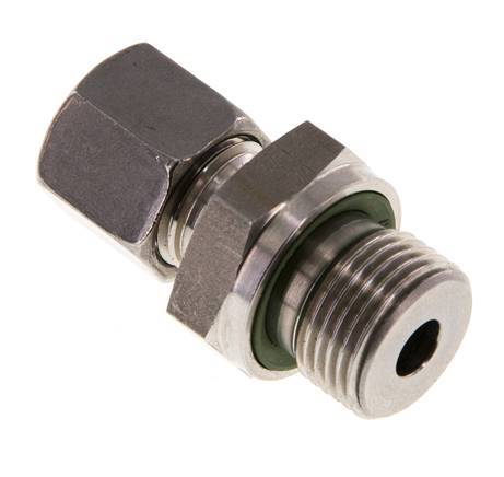 G 3/8'' Male x 8L Stainless steel Straight Cutting Ring with FKM Seal 315 Bar DIN 2353