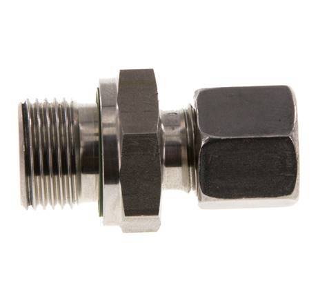 G 3/8'' Male x 8L Stainless steel Straight Cutting Ring with FKM Seal 315 Bar DIN 2353