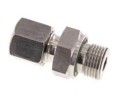 G 3/8'' Male x 8S Stainless steel Straight Cutting Ring with FKM Seal 630 Bar DIN 2353